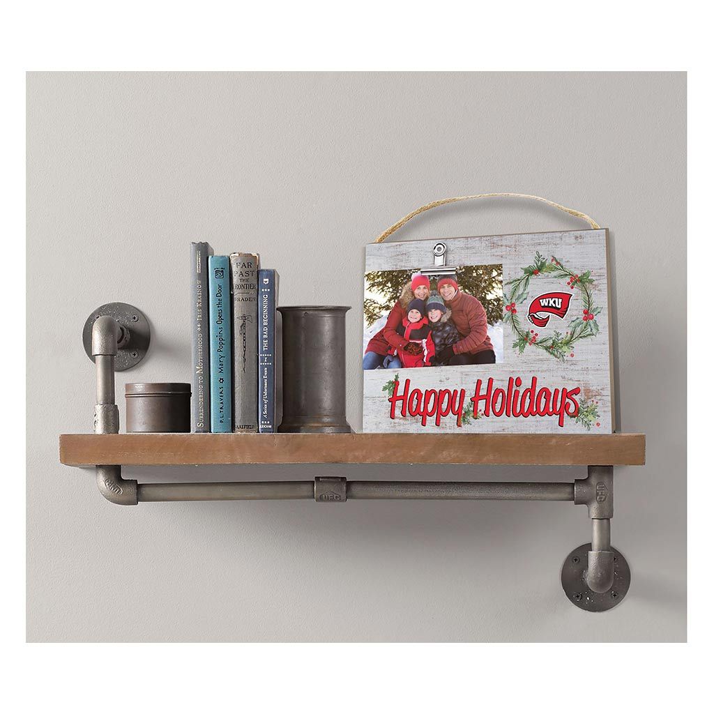 Happy Holidays Clip Photo Frame Western Kentucky Hilltoppers