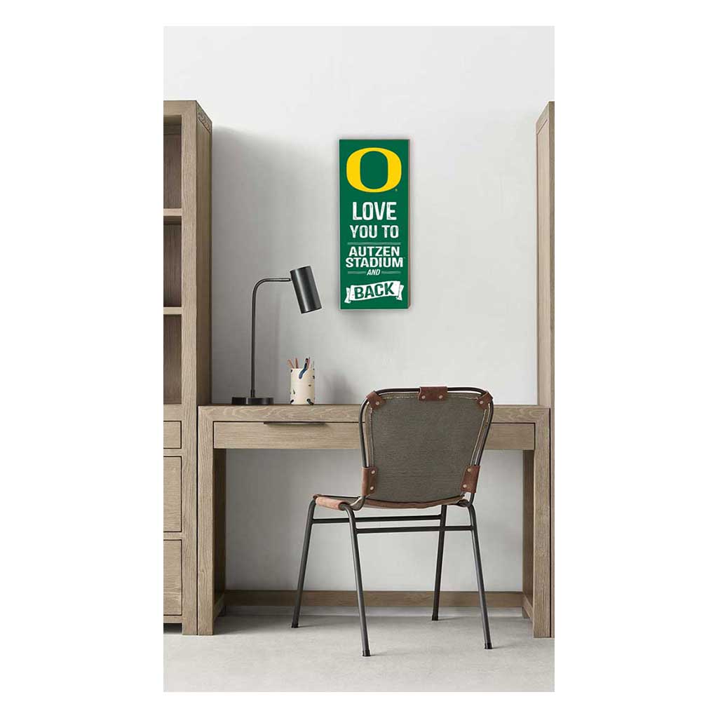 7x18 Logo Love You To Oregon Ducks - Verbiage