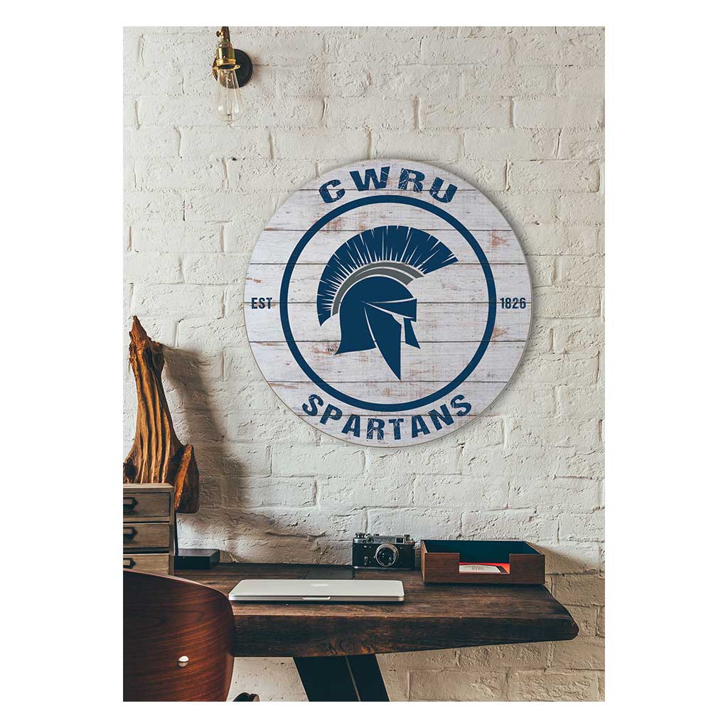 20x20 Weathered Circle Case Western Reserve University Spartans