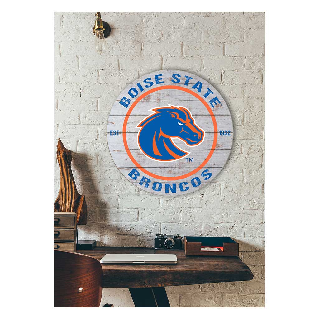 20x20 Weathered Circle Boise State Broncos