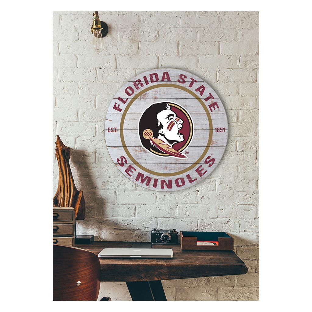 20x20 Weathered Circle Florida State Seminoles