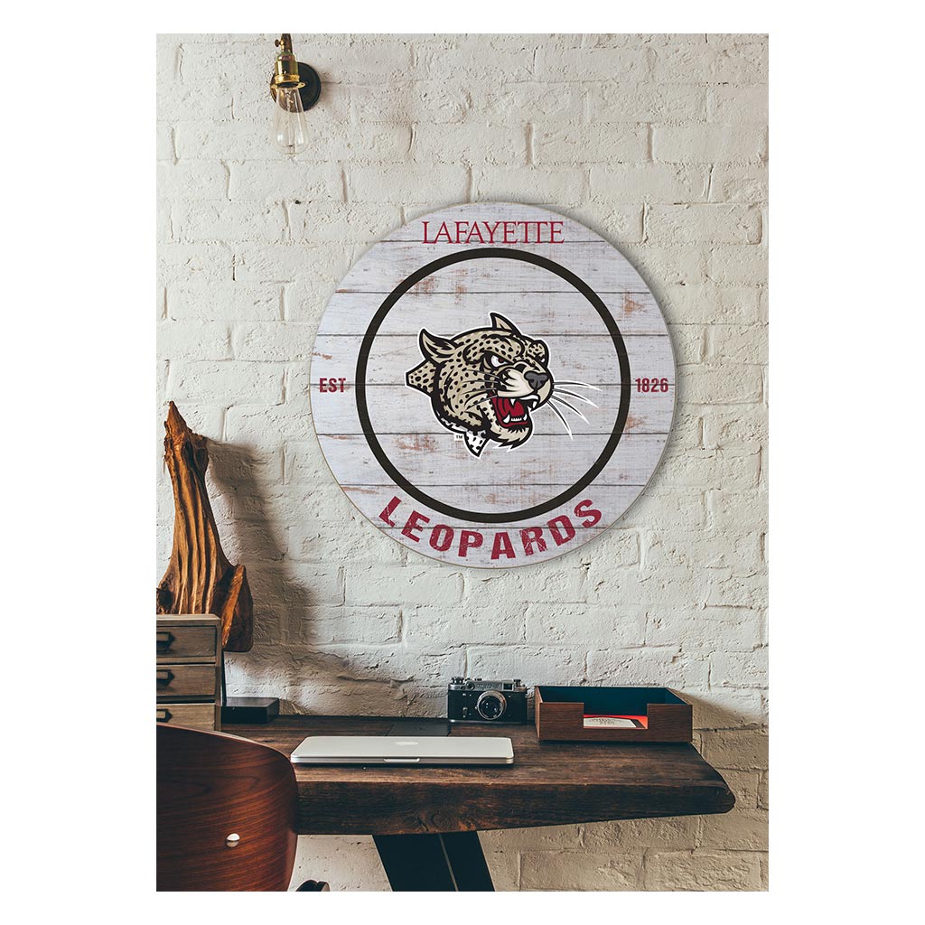 20x20 Weathered Circle Lafayette College Leopards