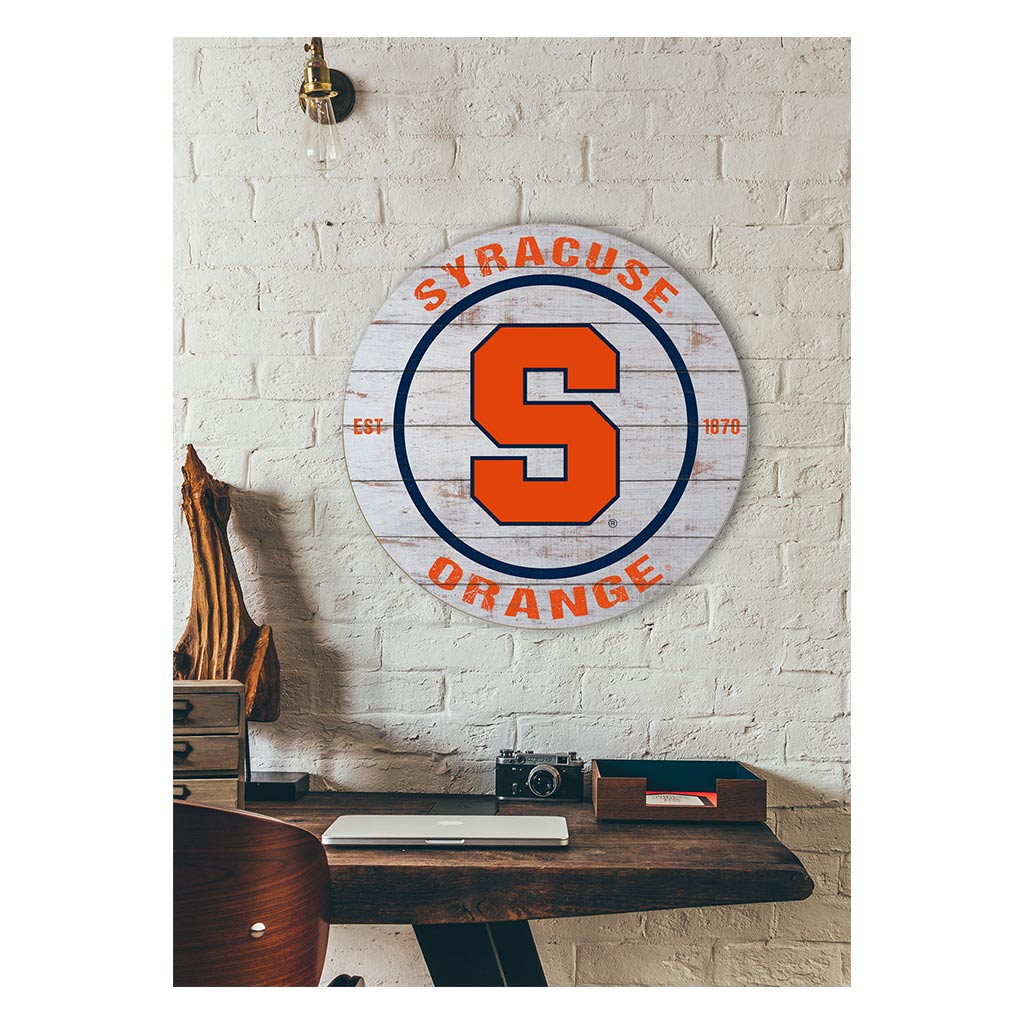 20x20 Weathered Circle Syracuse Orange