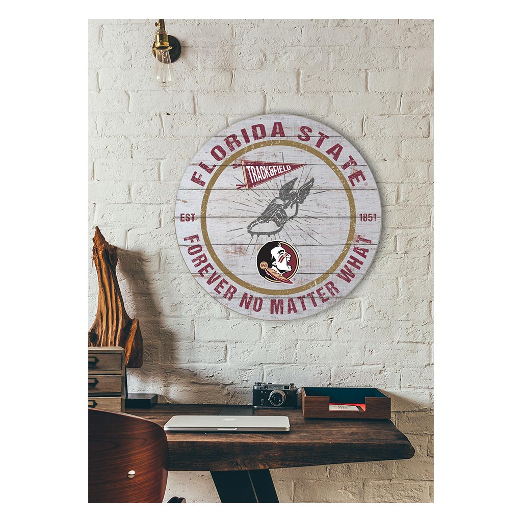 20x20 Throwback Weathered Circle Florida State Seminoles Track