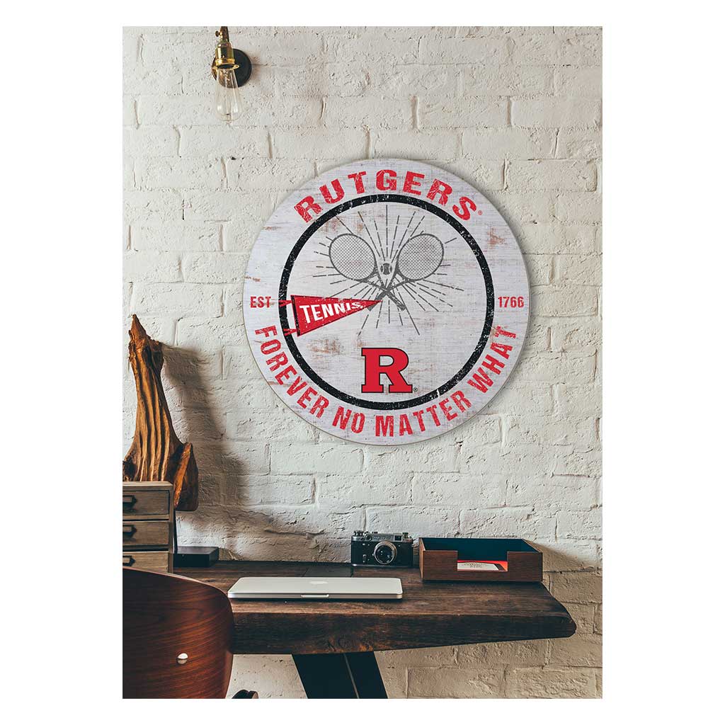 20x20 Throwback Weathered Circle Rutgers Scarlet Knights Tennis