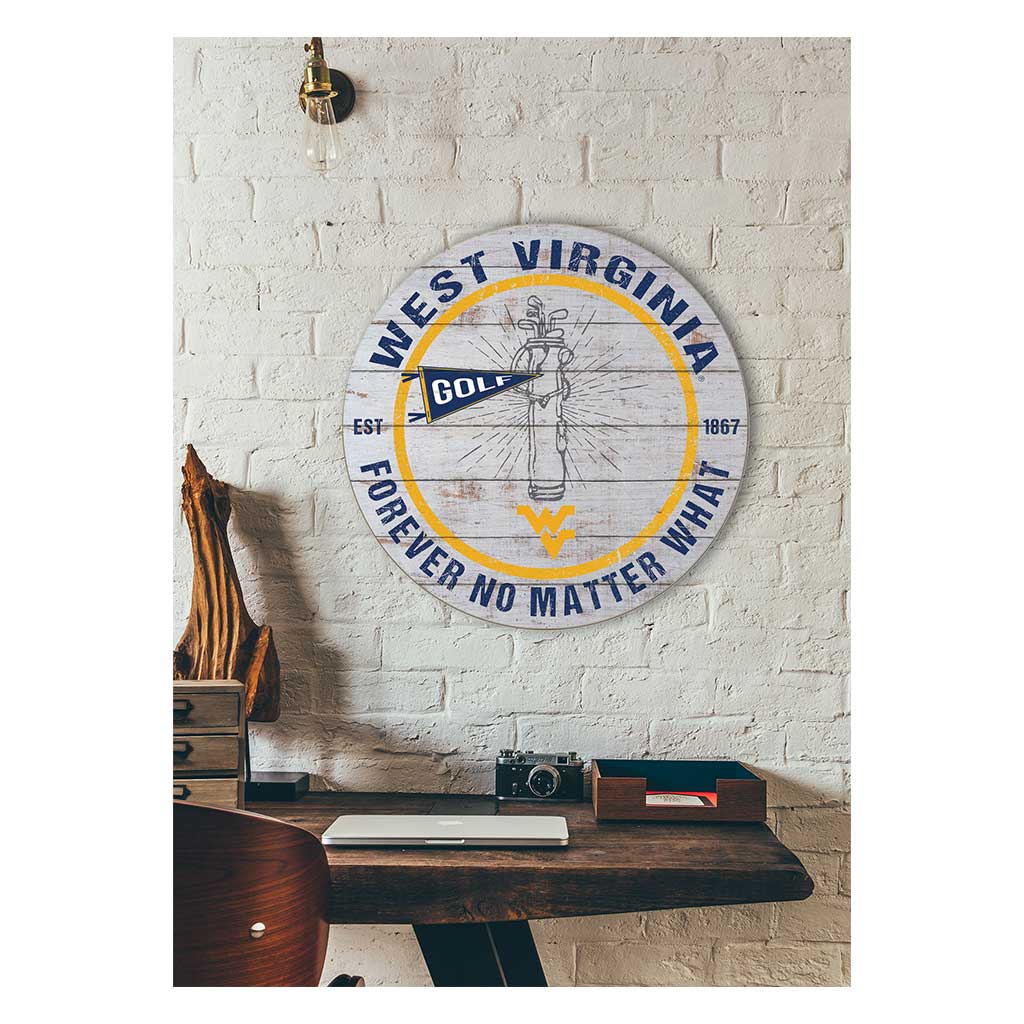 20x20 Throwback Weathered Circle West Virginia Mountaineers Golf