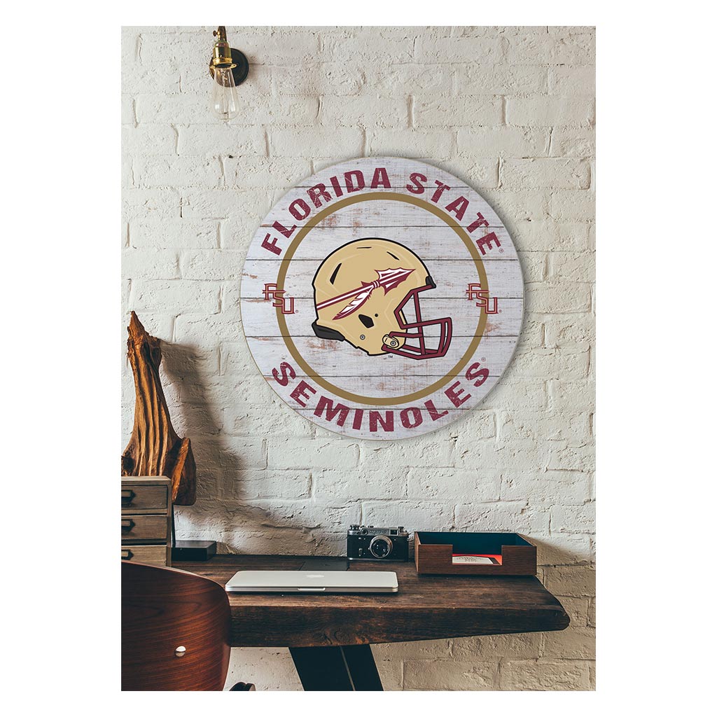 20x20 Weathered Helmet Sign Florida State Seminoles