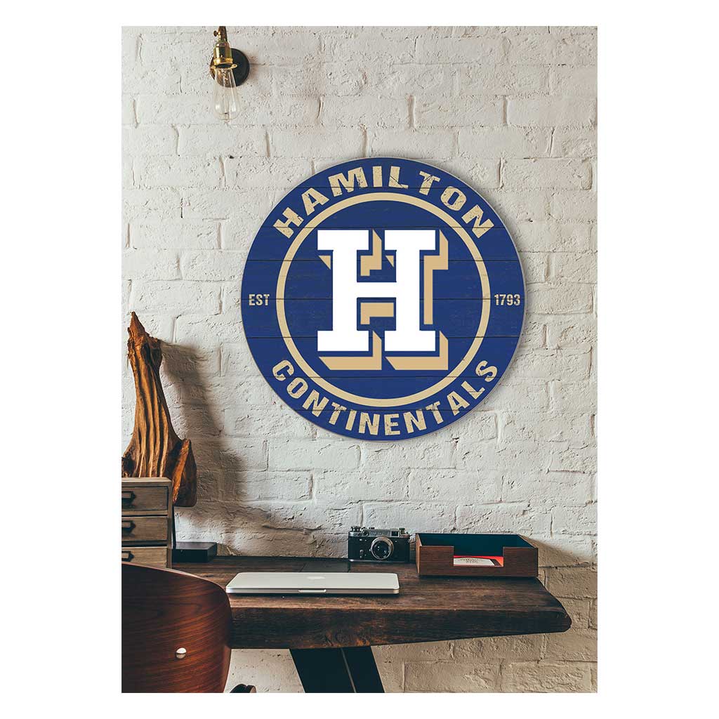 20x20 Weathered Colored Circle Hamilton College Continentals