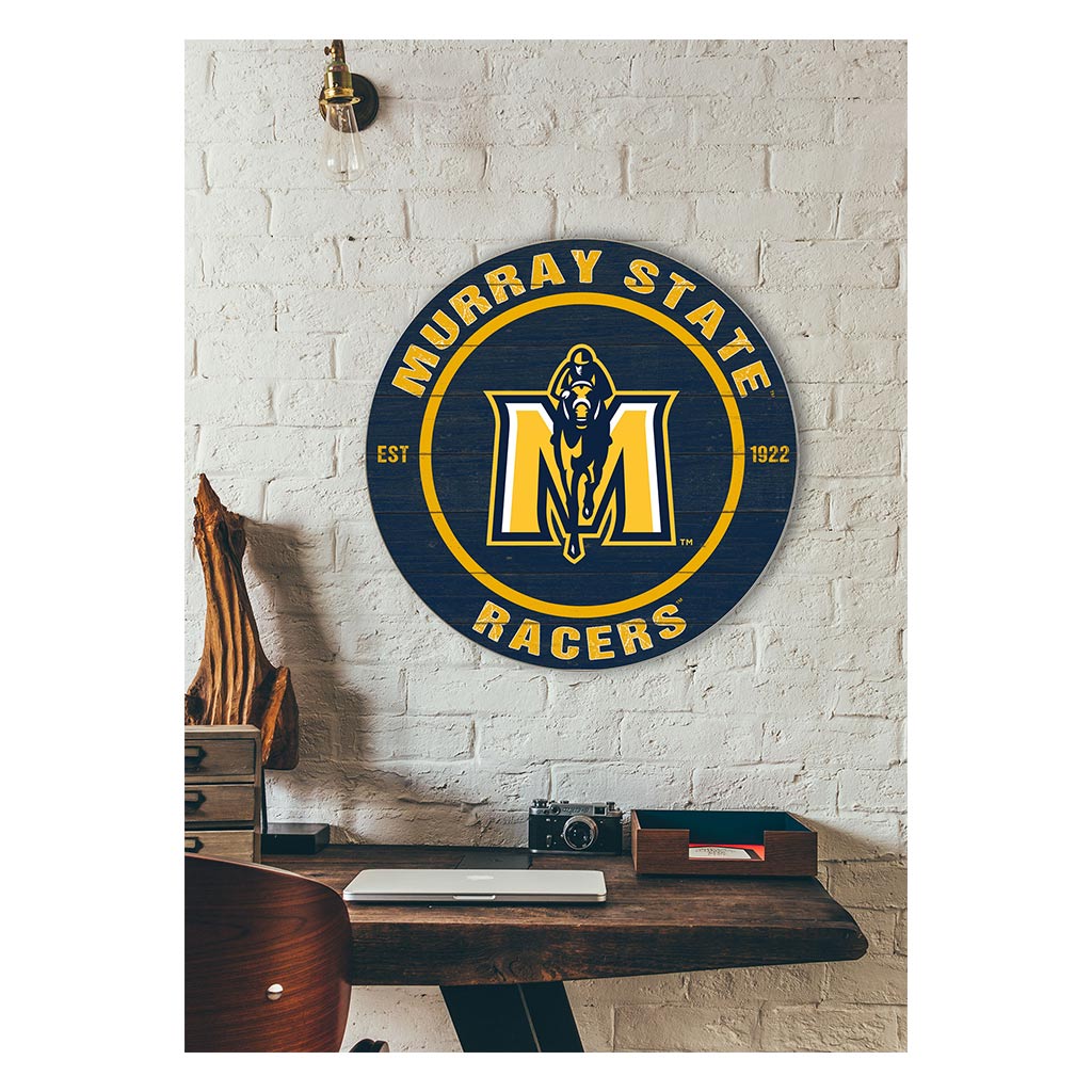 20x20 Weathered Colored Circle Murray State Racers