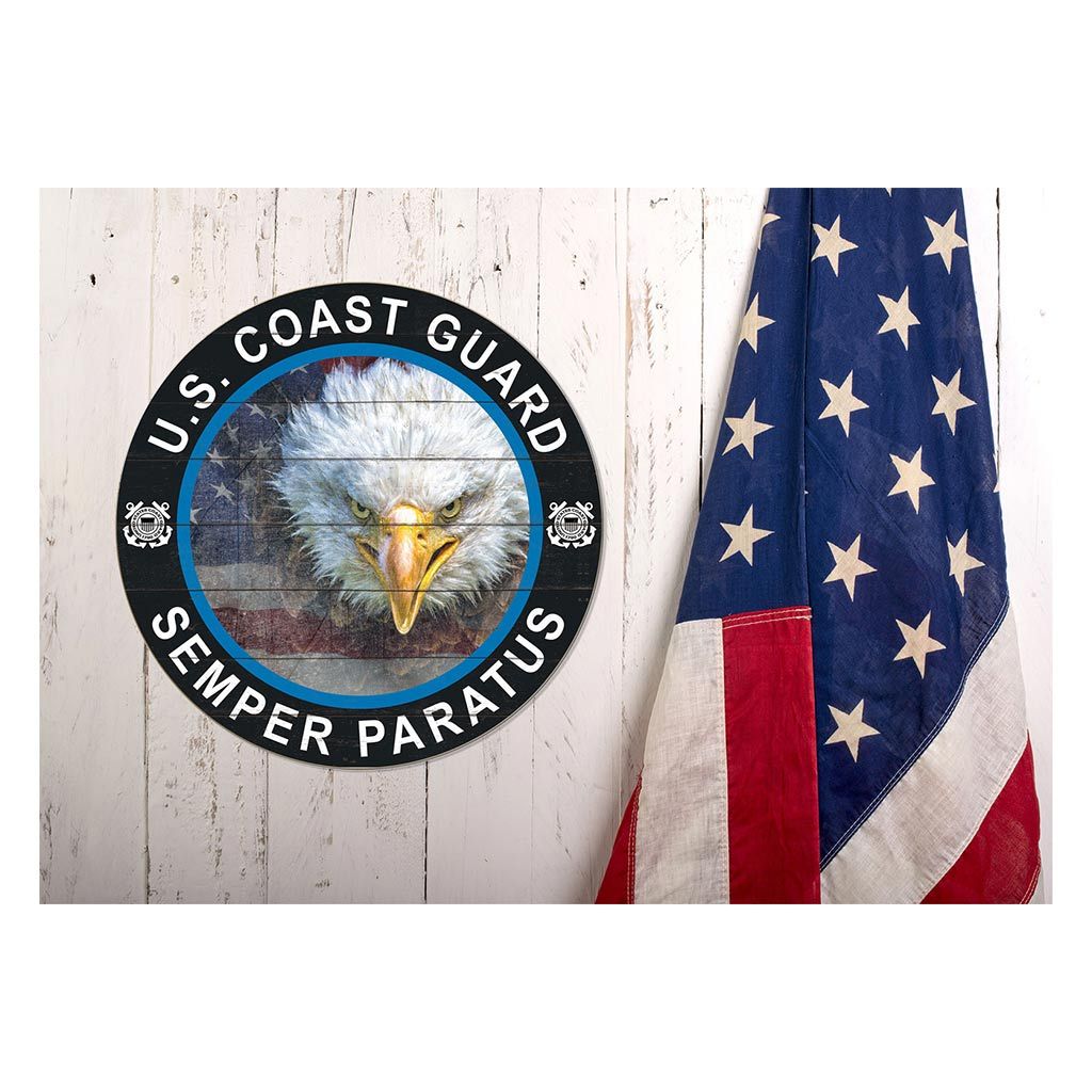 20x20 Circle Flag with Eagle Coast Guard