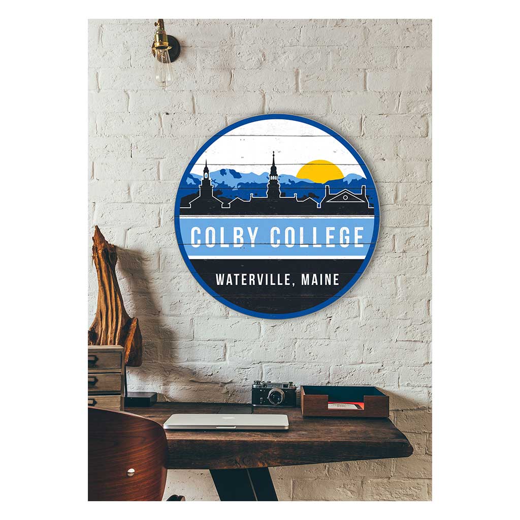 20x20 UScape Skyline Colby College White Mules