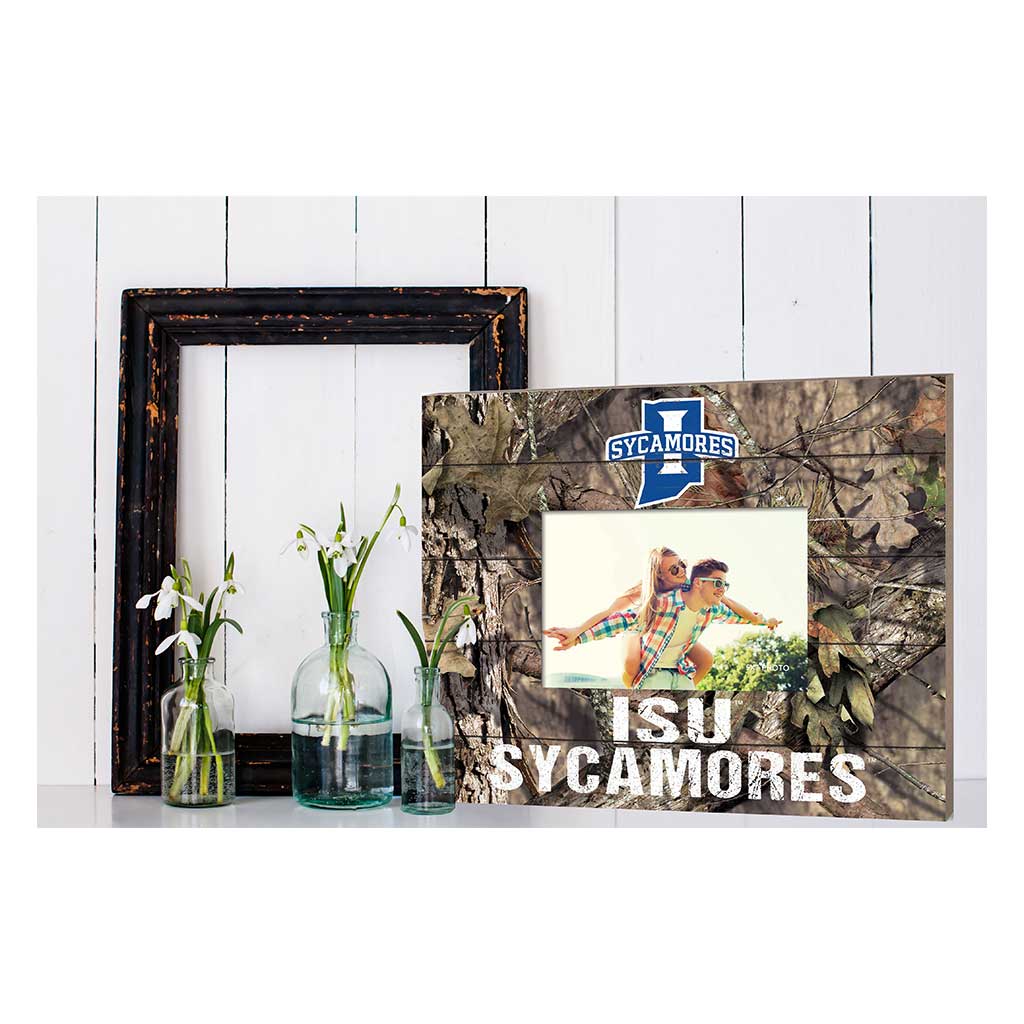 Mossy Oak Slat Frame With Logo Indiana State Sycamores