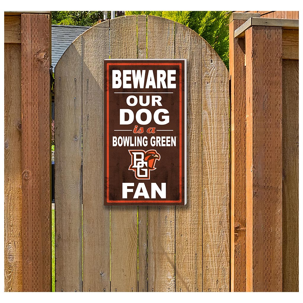 11x20 Indoor Outdoor Sign BEWARE of Dog Bowling Green Falcons