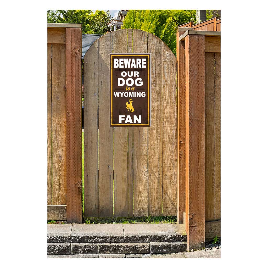 11x20 Indoor Outdoor Sign BEWARE of Dog Wyoming Cowboys
