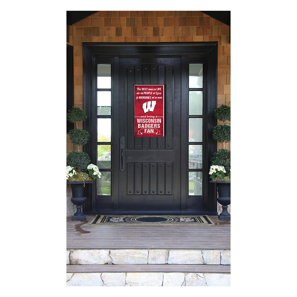 11x20 Indoor Outdoor Sign The Best Things Wisconsin Badgers