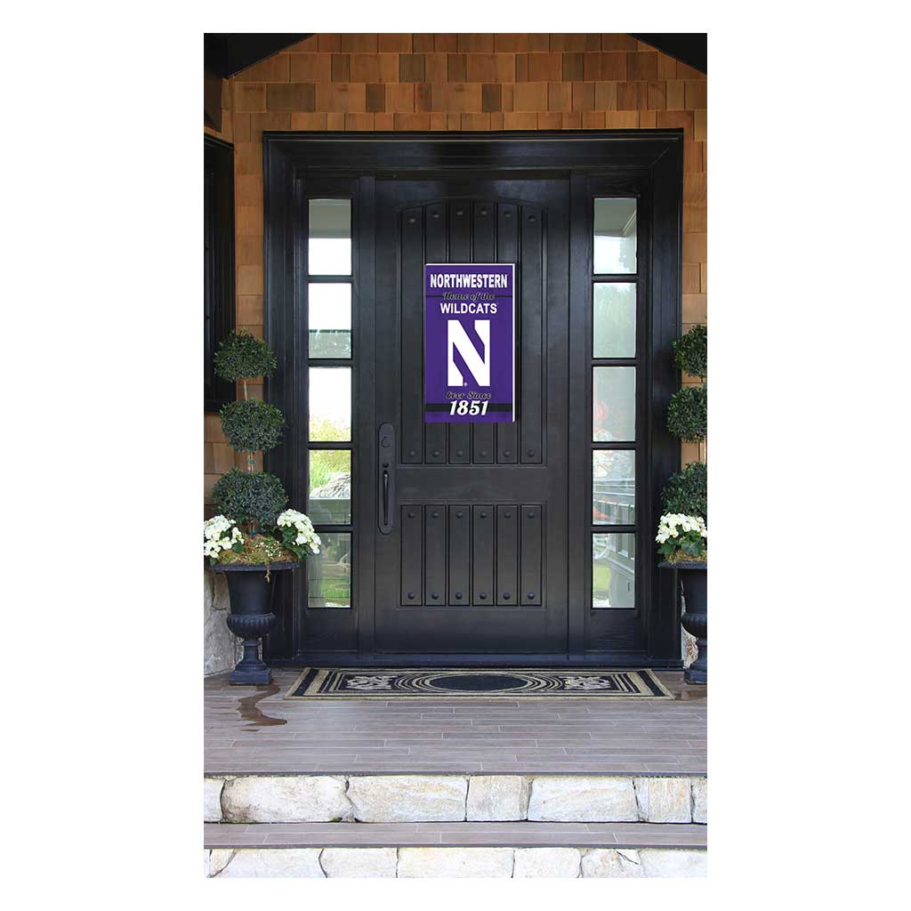 11x20 Indoor Outdoor Sign Home of the Northwestern University - Chicago Wildcats