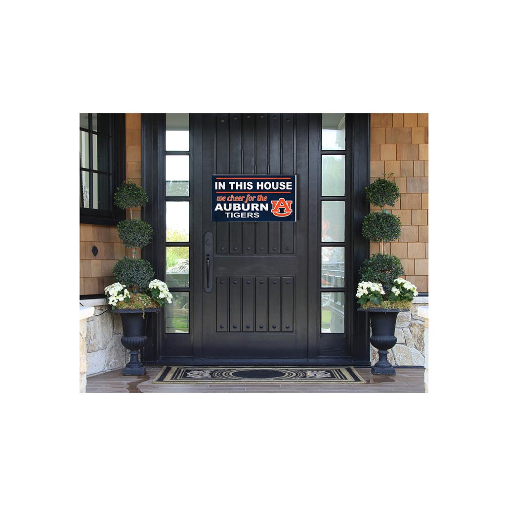 20x11 Indoor Outdoor Sign In This House Auburn Tigers