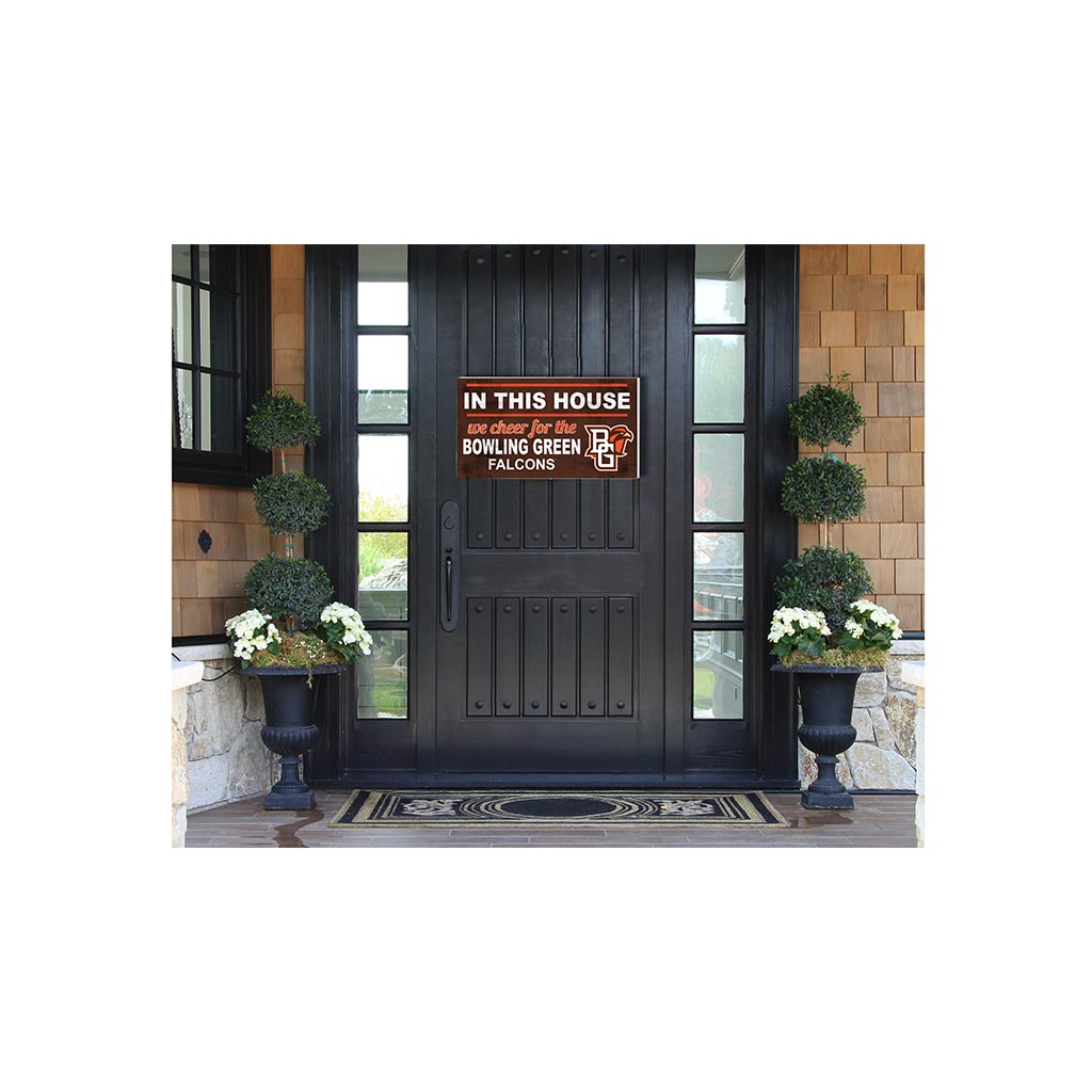 20x11 Indoor Outdoor Sign In This House Bowling Green Falcons