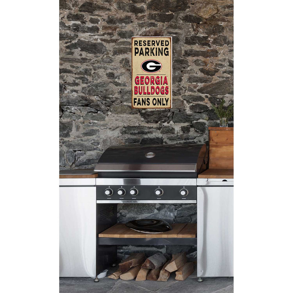 11x20 Indoor Outdoor Reserved Parking Sign Georgia Bulldogs