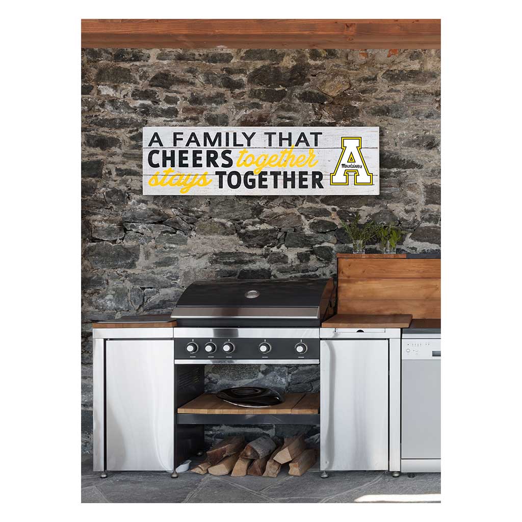 35x10 Indoor Outdoor Sign A Family That Cheers Appalachian State Mountaineers