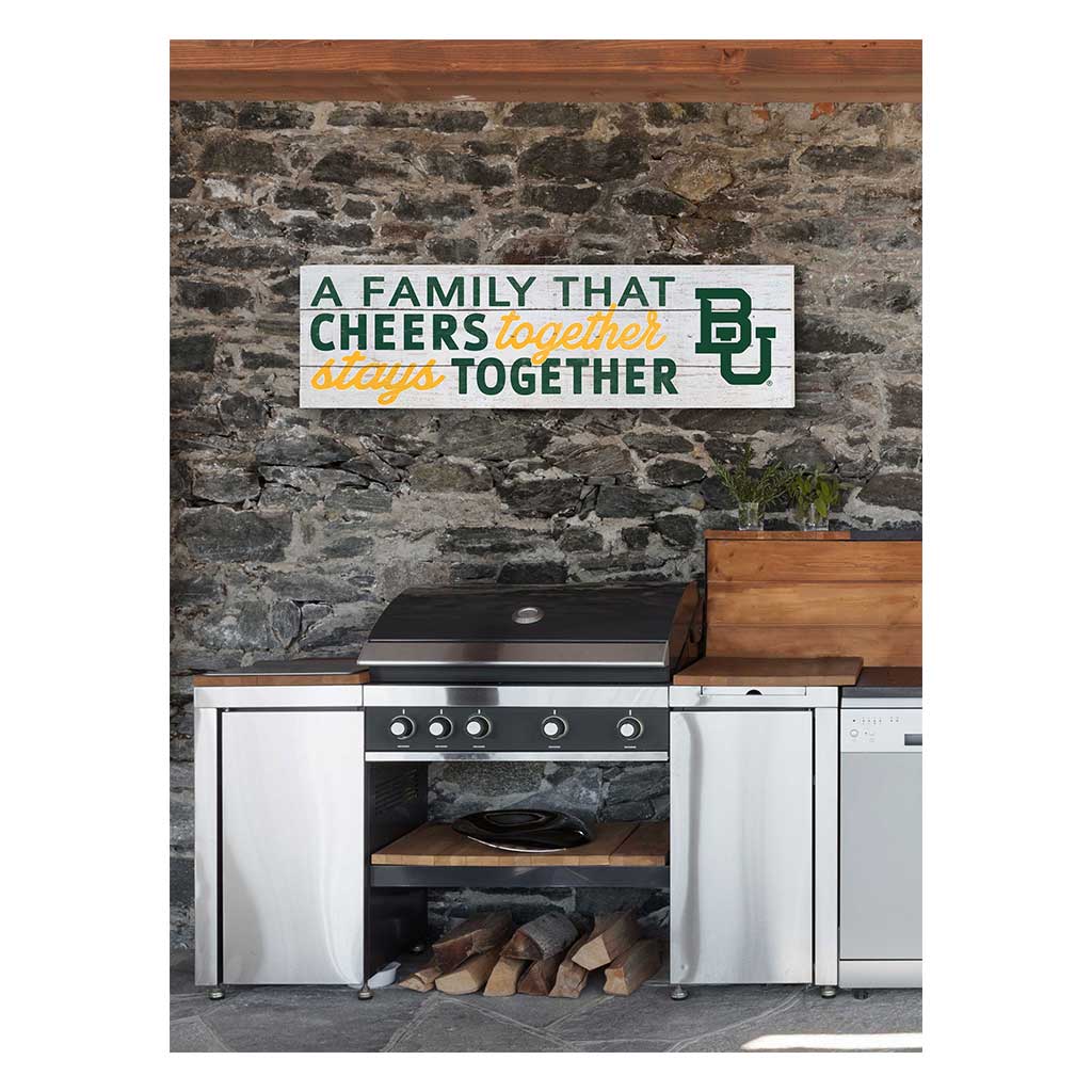 35x10 Indoor Outdoor Sign A Family That Cheers Baylor Bears