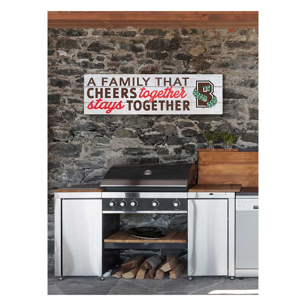 35x10 Indoor Outdoor Sign A Family That Cheers Brown Bears