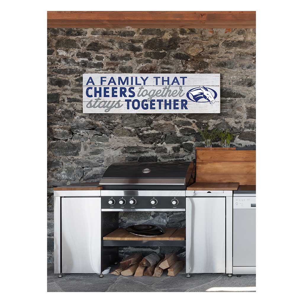 35x10 Indoor Outdoor Sign A Family That Cheers Colby College White Mules