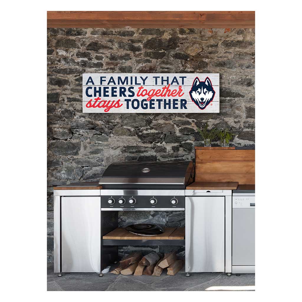 35x10 Indoor Outdoor Sign A Family That Cheers Connecticut Huskies