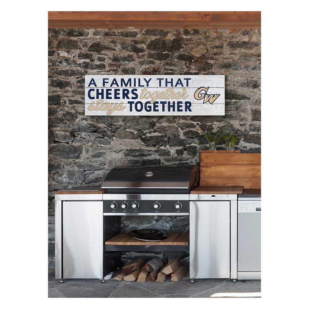 35x10 Indoor Outdoor Sign A Family That Cheers George Washington Univ Colonials