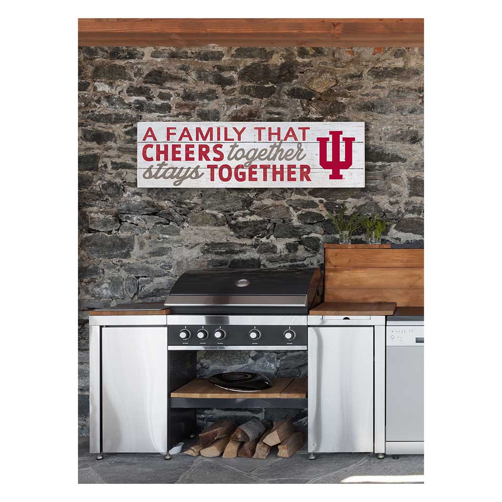 35x10 Indoor Outdoor Sign A Family That Cheers Indiana Hoosiers