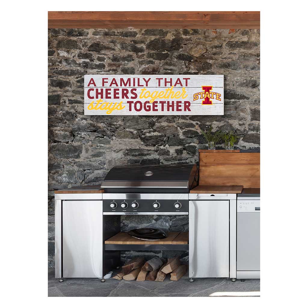 35x10 Indoor Outdoor Sign A Family That Cheers Iowa State Cyclones