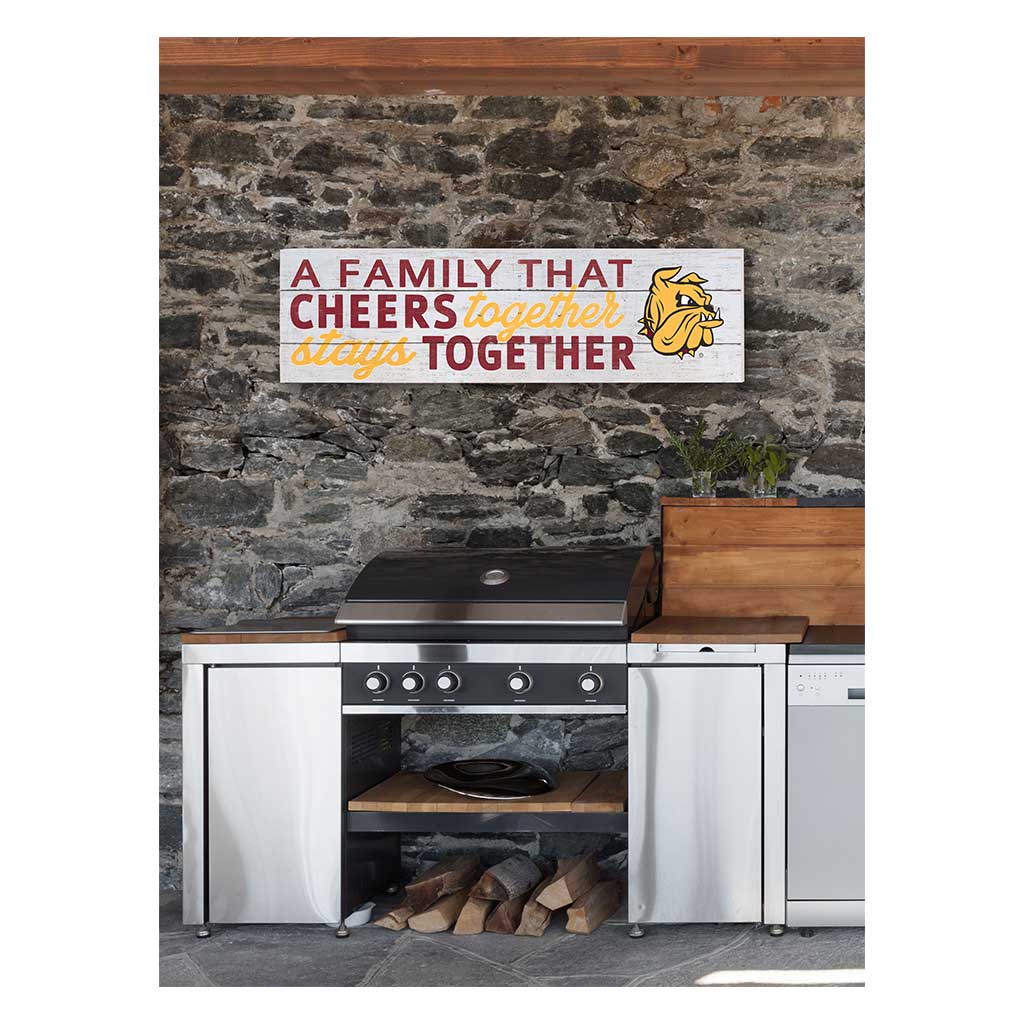 35x10 Indoor Outdoor Sign A Family That Cheers Minnesota (Duluth) Bulldogs