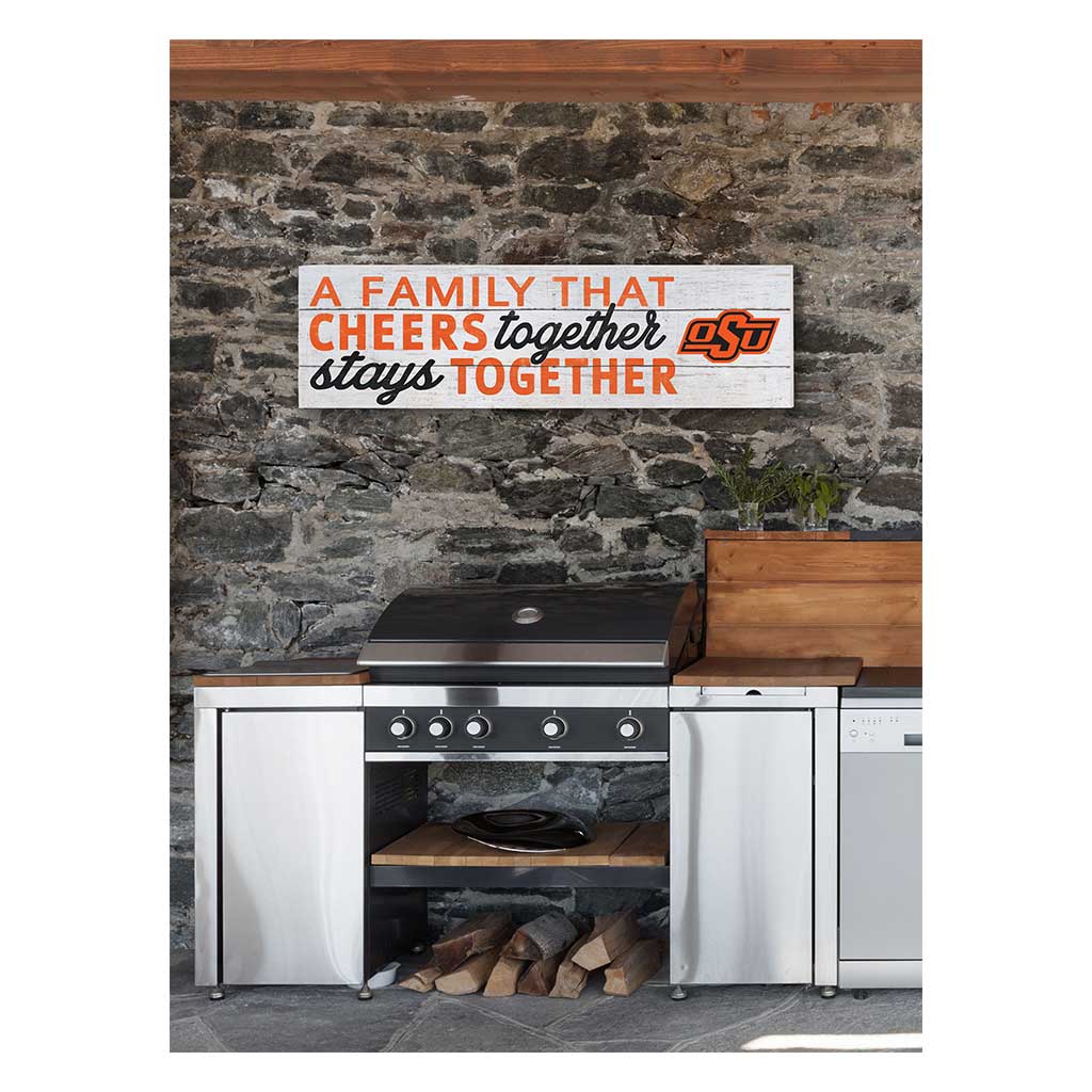 35x10 Indoor Outdoor Sign A Family That Cheers Oklahoma State Cowboys