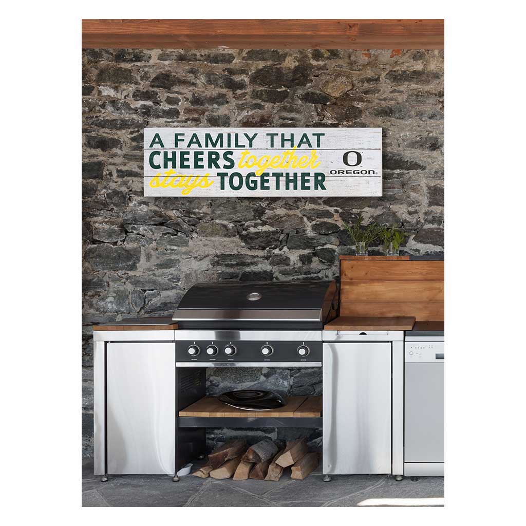 35x10 Indoor Outdoor Sign A Family That Cheers Oregon Ducks