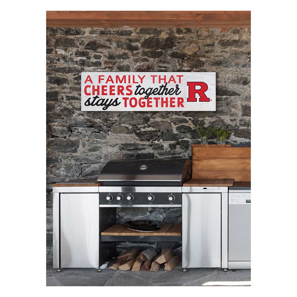 35x10 Indoor Outdoor Sign A Family That Cheers Rutgers Scarlet Knights