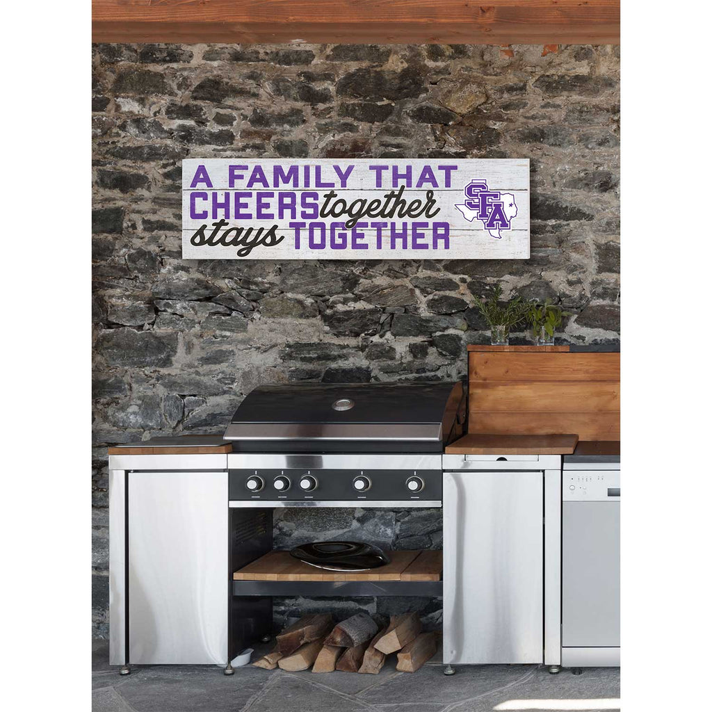 35x10 Indoor Outdoor Sign A Family That Cheers Stephen F Austin Lumberjacks