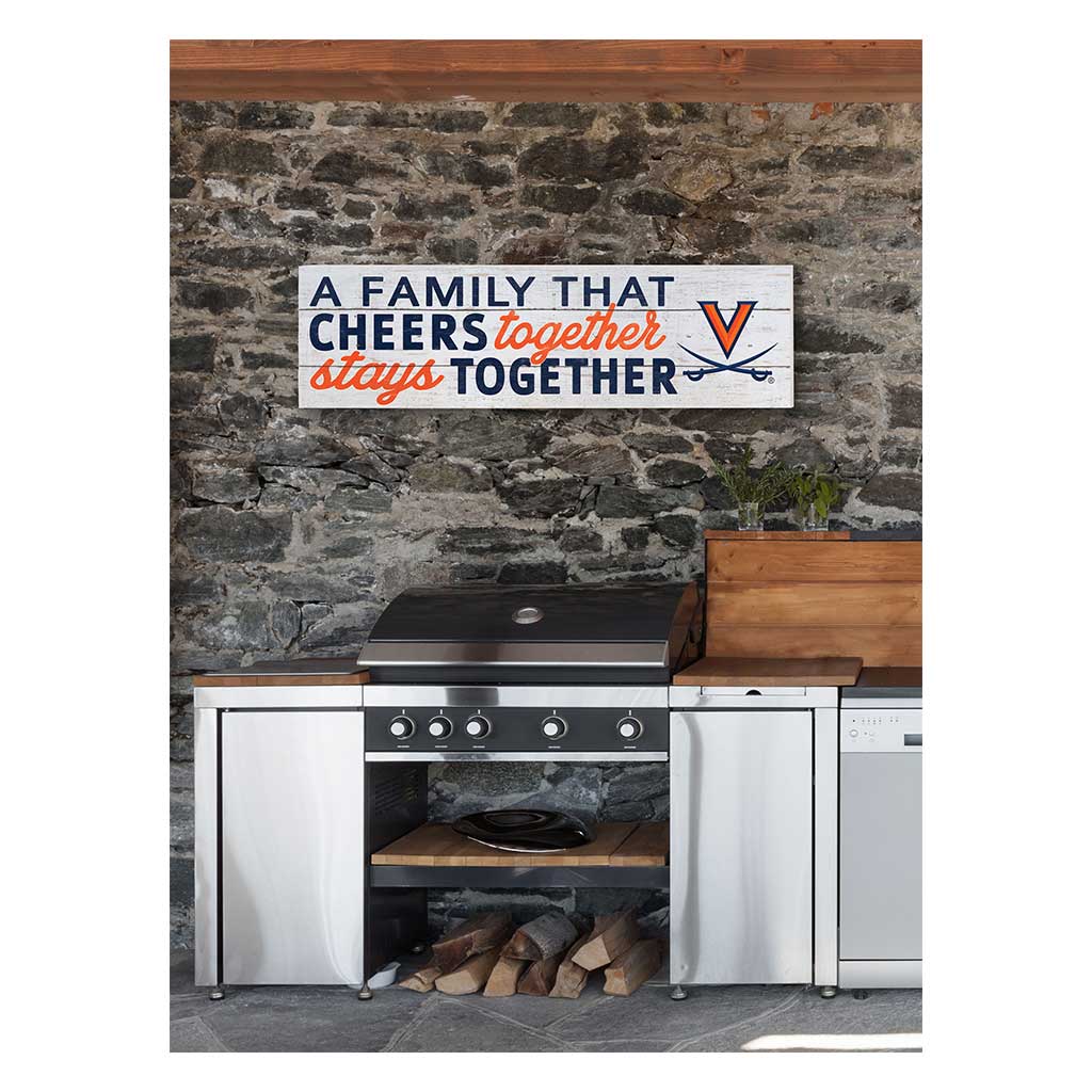 35x10 Indoor Outdoor Sign A Family That Cheers Virginia Cavaliers