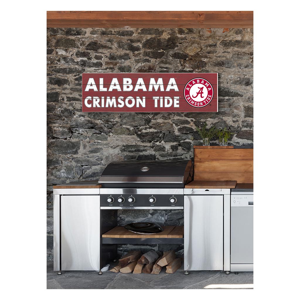 35x10 Indoor Outdoor Sign Colored Logo Alabama Crimson Tide