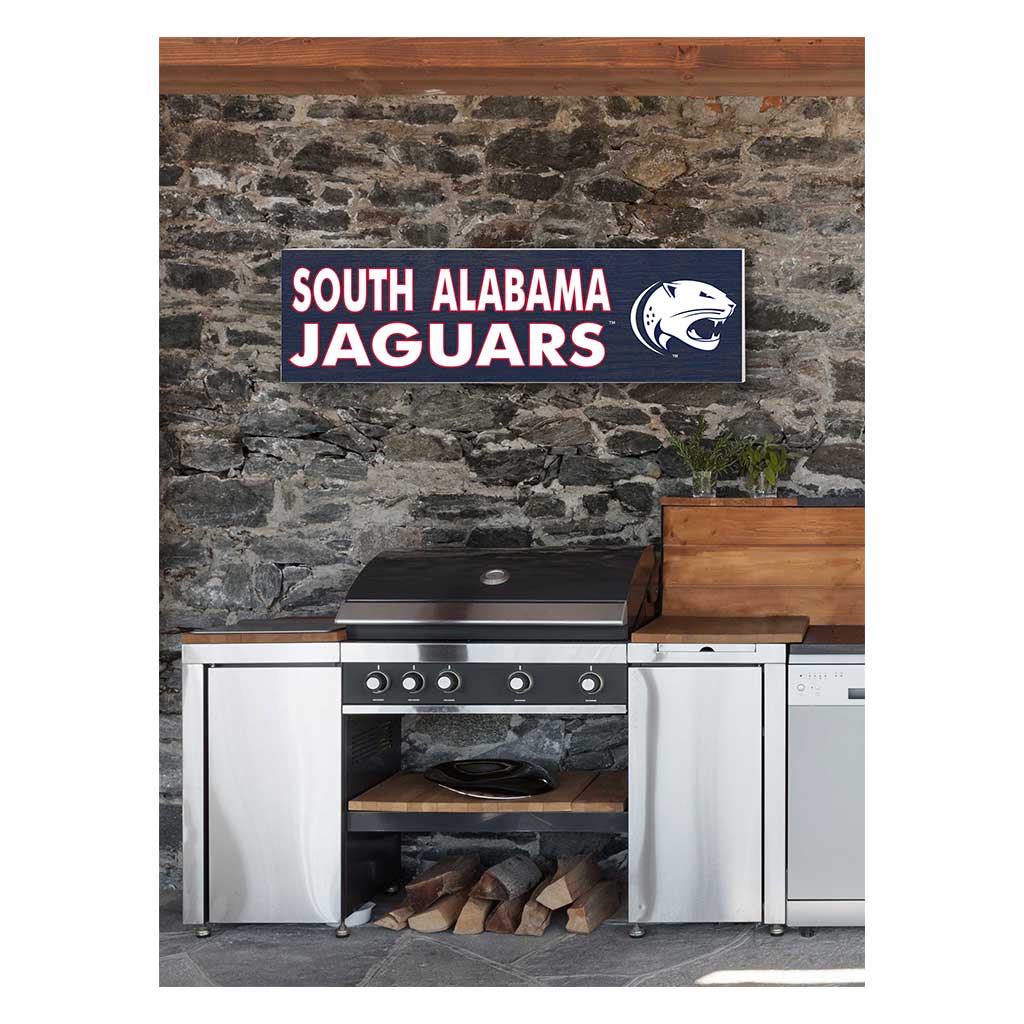 35x10 Indoor Outdoor Sign Colored Logo University of Southern Alabama Jaguars