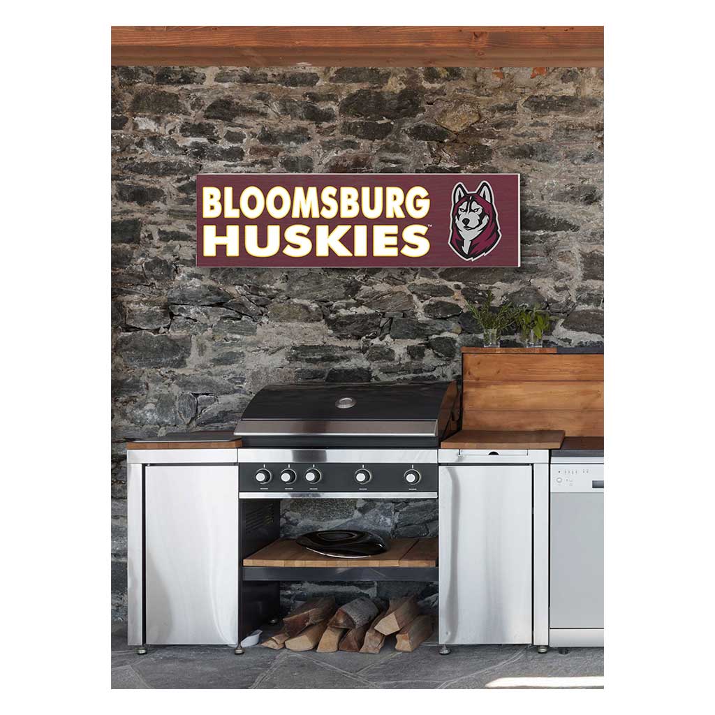 35x10 Indoor Outdoor Sign Colored Logo Bloomsburg Huskies