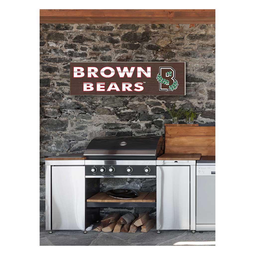 35x10 Indoor Outdoor Sign Colored Logo Brown Bears