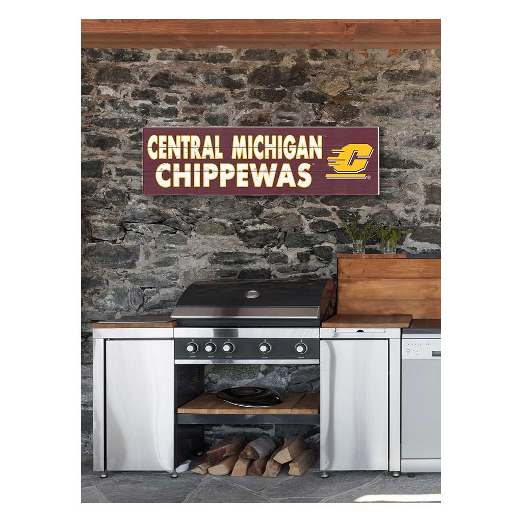 35x10 Indoor Outdoor Sign Colored Logo Central Michigan Chippewas