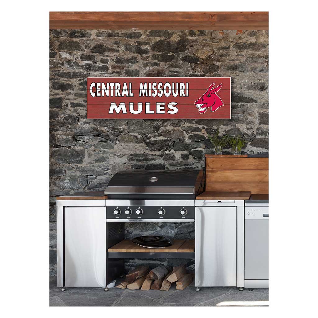 35x10 Indoor Outdoor Sign Colored Logo Central Missouri Mules