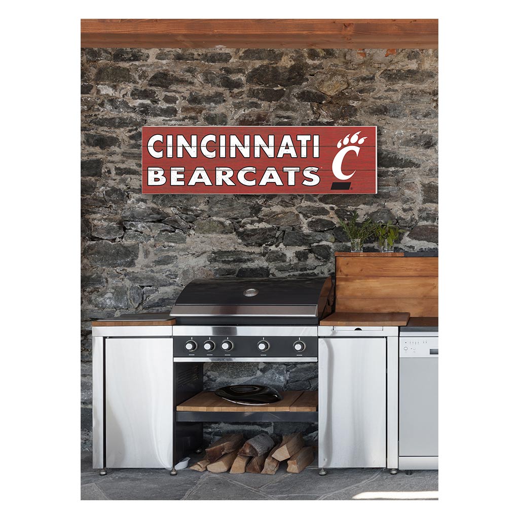 35x10 Indoor Outdoor Sign Colored Logo Cincinnati Bearcats