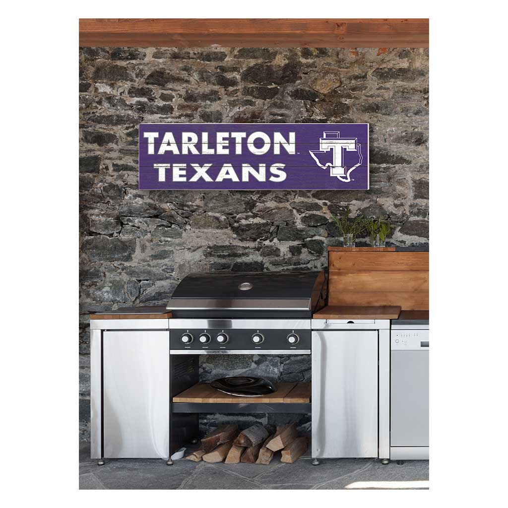 35x10 Indoor Outdoor Sign Colored Logo Tarleton State University Texans