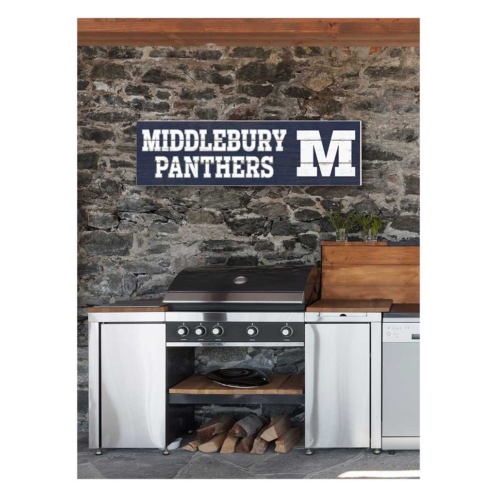 35x10 Indoor Outdoor Sign Colored Logo Middlebury Panthers