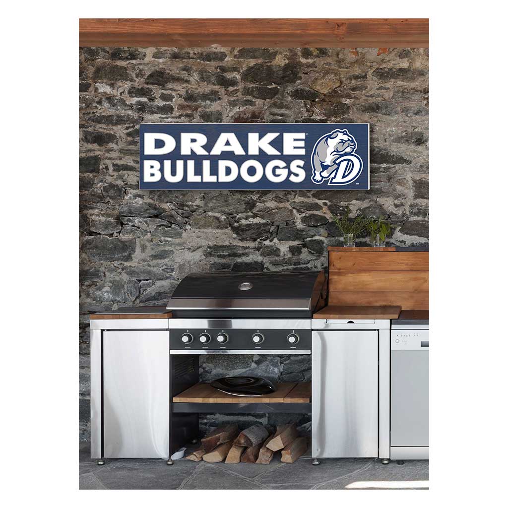 35x10 Indoor Outdoor Sign Colored Logo Drake Bulldogs