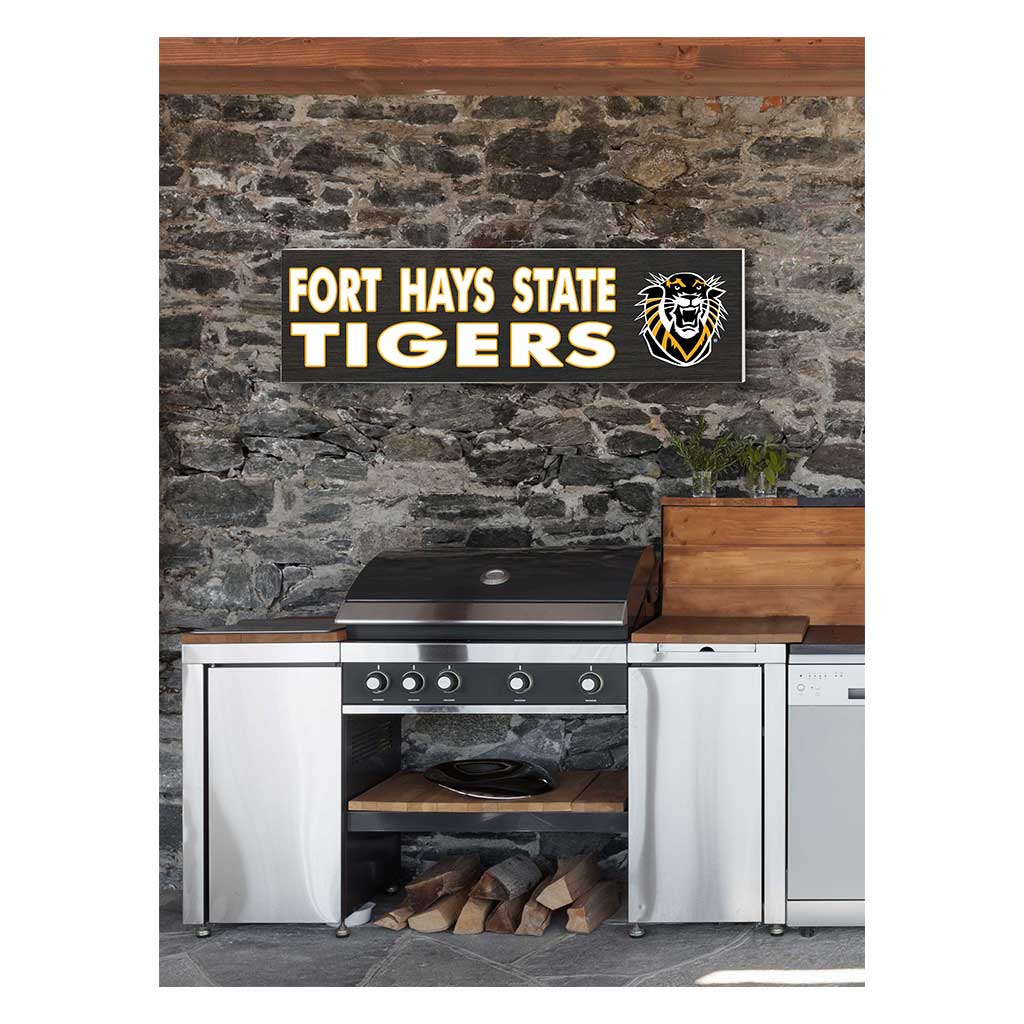 35x10 Indoor Outdoor Sign Colored Logo Fort Hays State Tigers