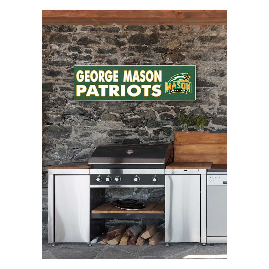 35x10 Indoor Outdoor Sign Colored Logo George Mason Patriots