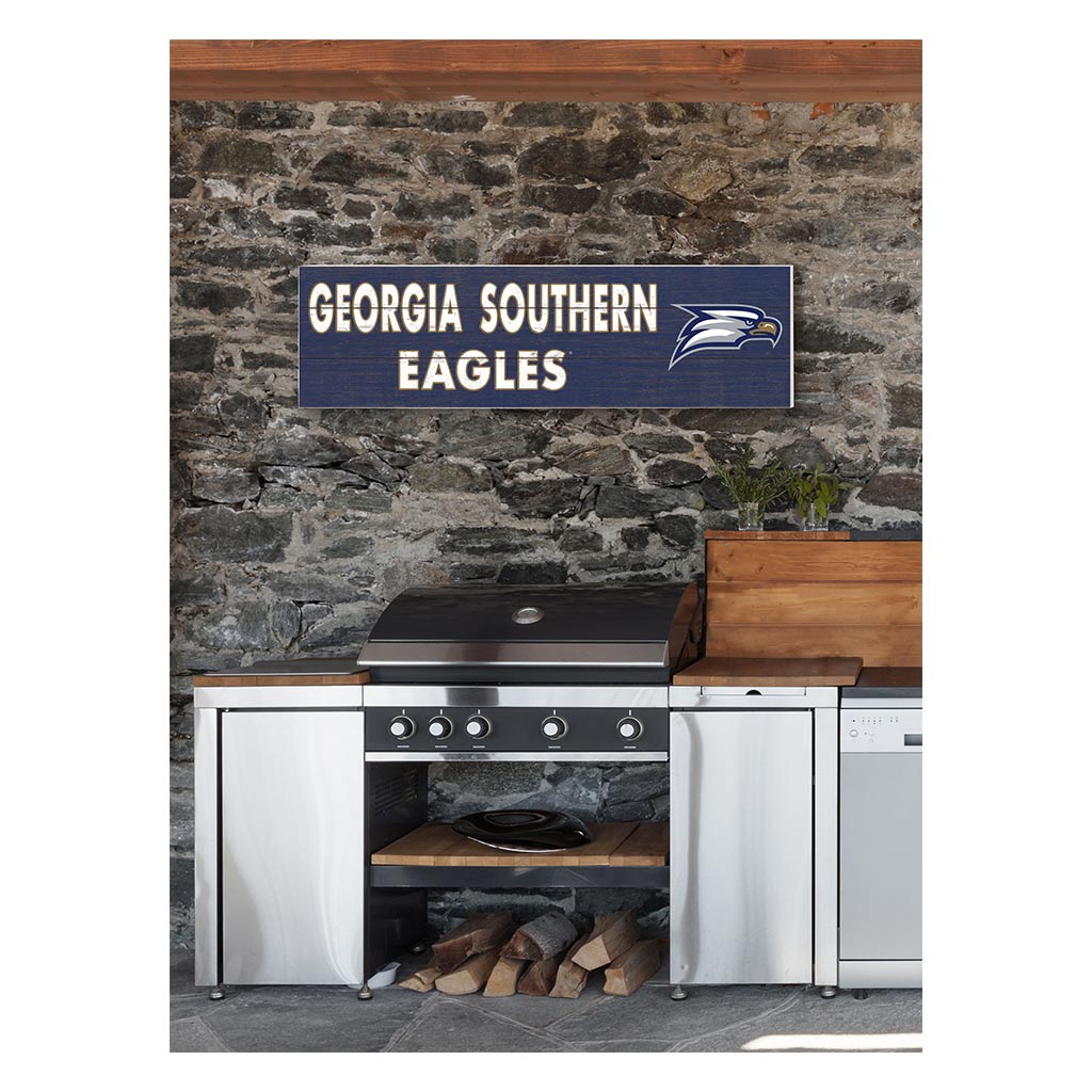 35x10 Indoor Outdoor Sign Colored Logo Georgia Southern Eagles